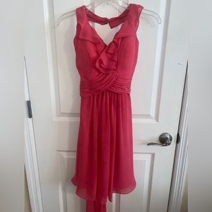 Stunning Hot Pink Chiffon Dress 🌷